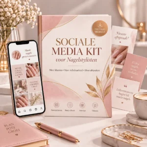Kit para redes sociales dirigido a técnicos en manicura