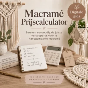 Calculadora de precios para productos de macramé.
