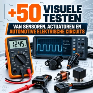 +50 Pruebas visuales de sensores, actuadores y circuitos eléctricos de automoción