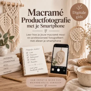 Fotografía de productos de macramé con tu smartphone.