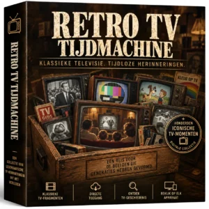 Máquina del tiempo de televisión retro