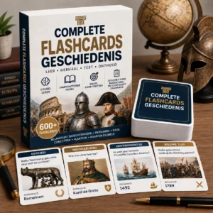 COLECCIÓN COMPLETA DE TARJETAS DE ESTUDIO (FLASHCARDS) DE HISTORIA