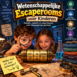 Juegos de escape (escape rooms) de temática científica para niños