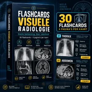 Tarjetas de estudio visuales para radiología